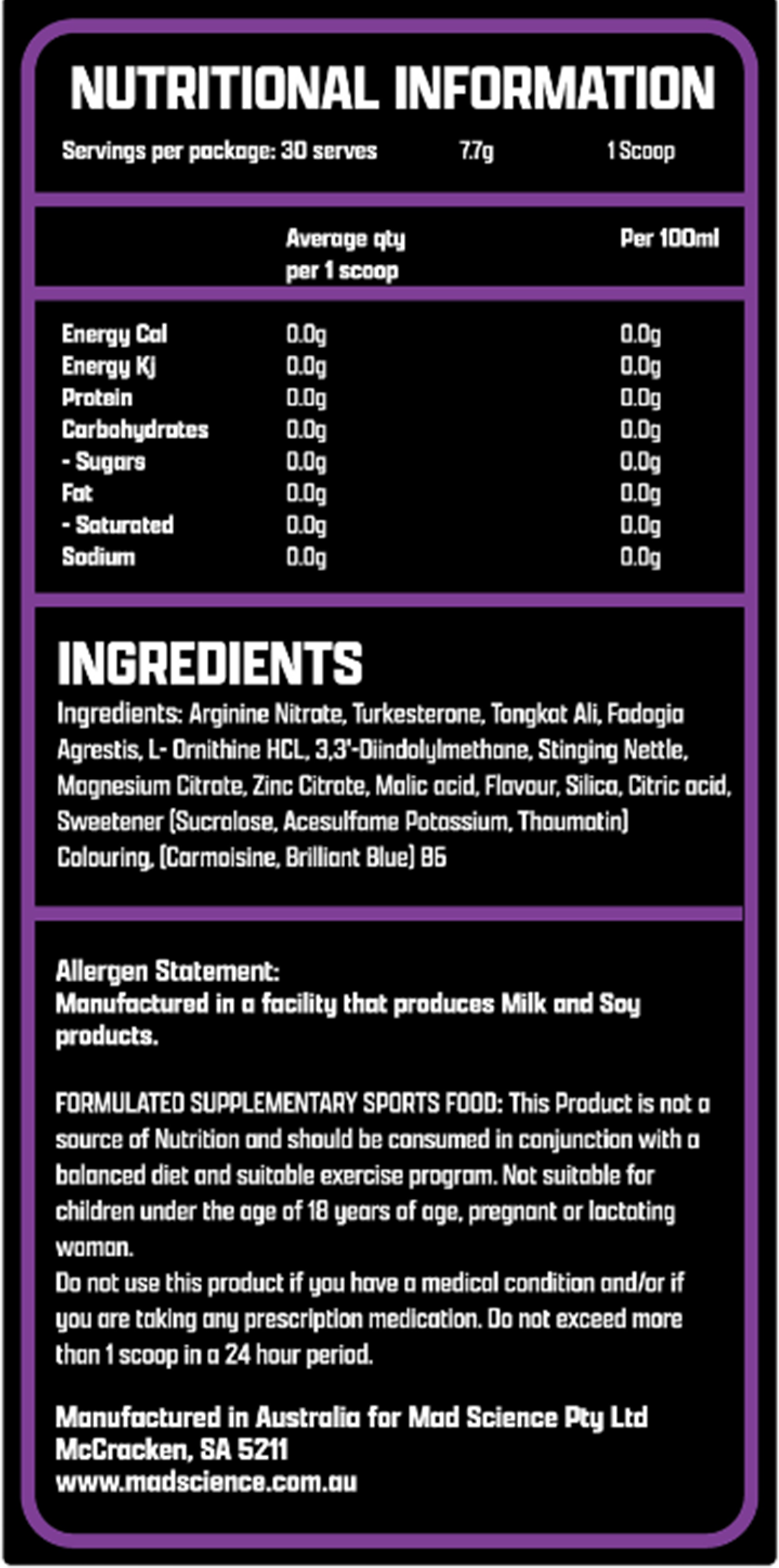 MAD BALLS - TEST IGNITER BLACKCURRANT