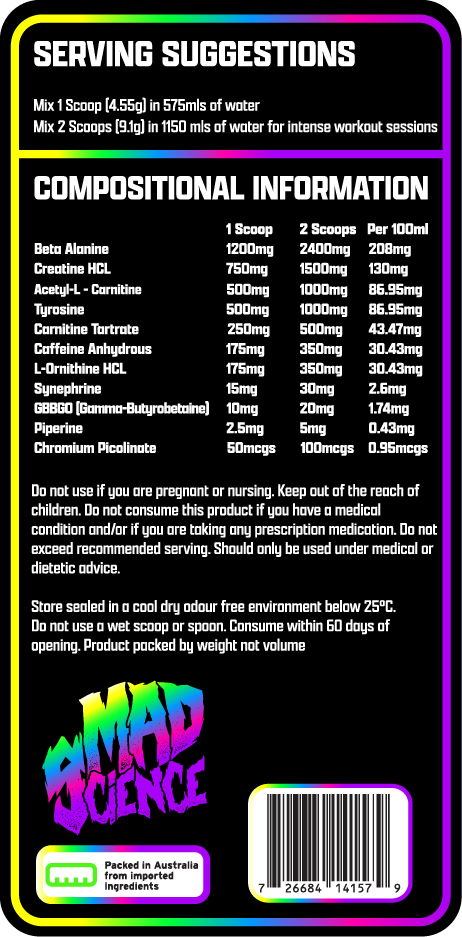 MAD CUTS PERFORMANCE BURNER - FROOT TINGLER