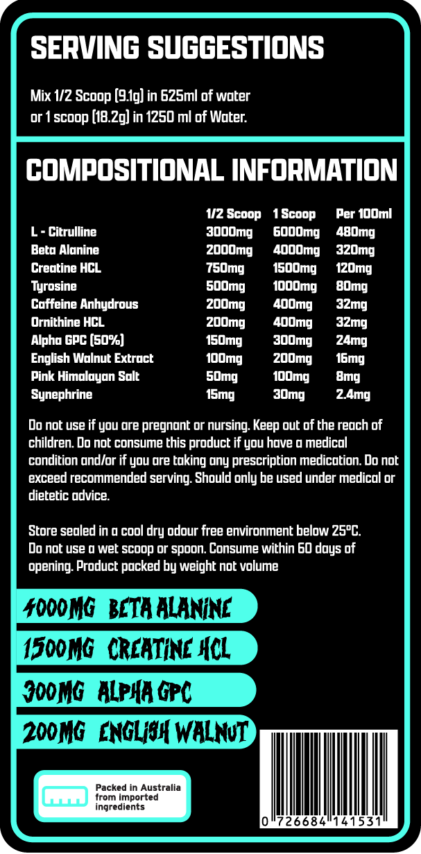 MAD SCIENCE PRE WORKOUT - POLAR ICE